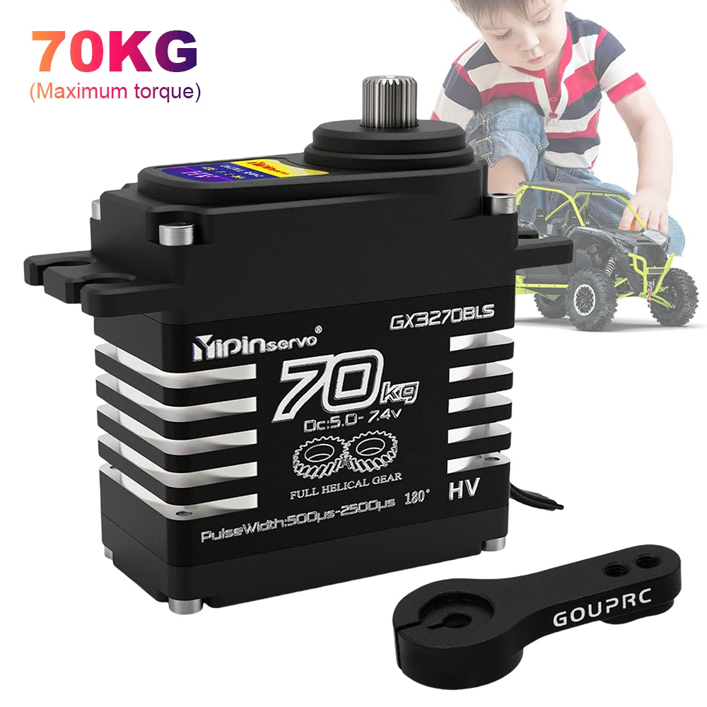 Servo Metal Gear - 1/2PCS Motor Brushless de Grande Torque