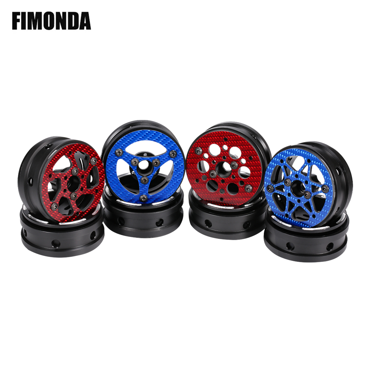 Wheel Rim Rc - 1.9 Polegada jantes de fibra carbono
