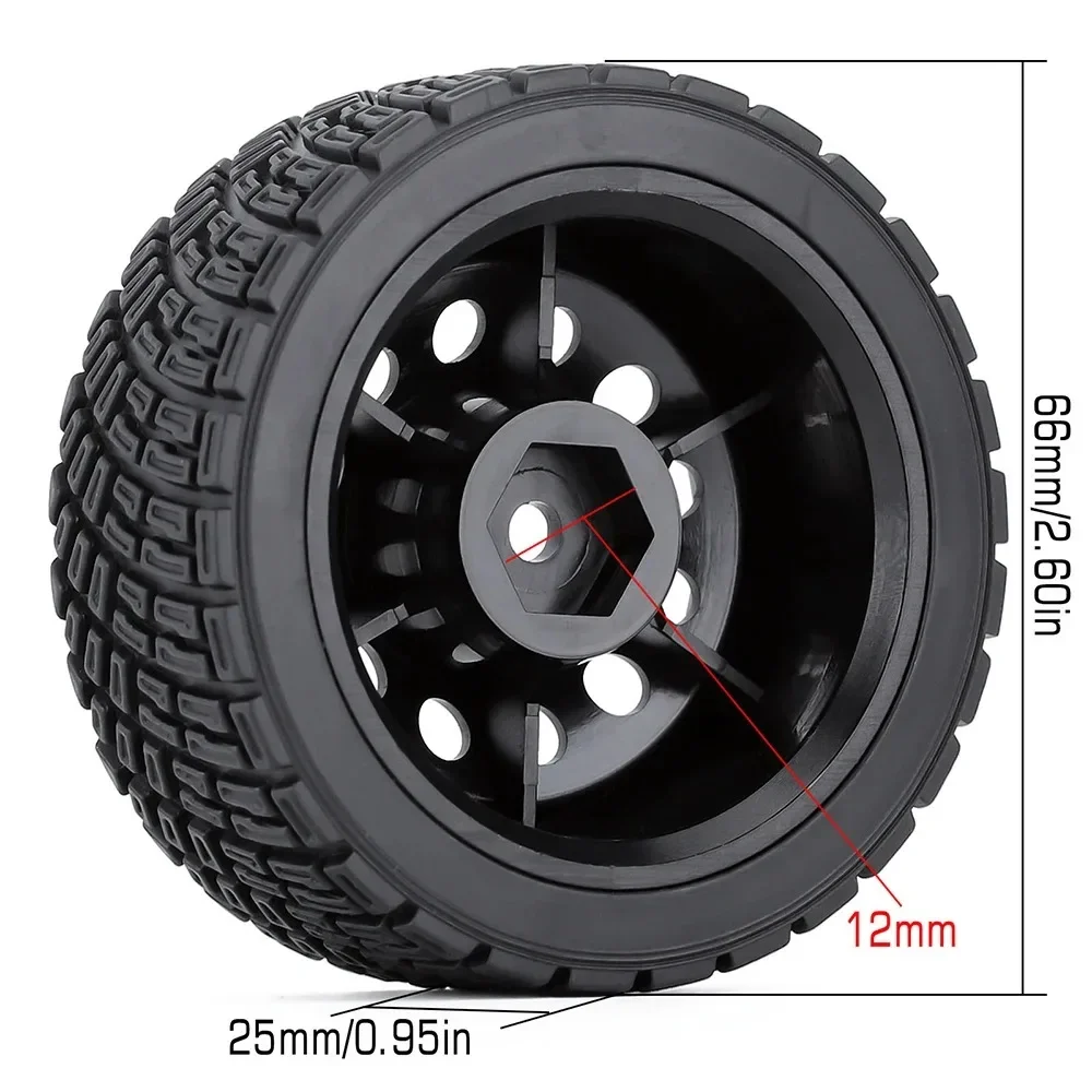 4 Pneus de Borracha Hexagonais - Wheel Rim Rc avaliação e preço
