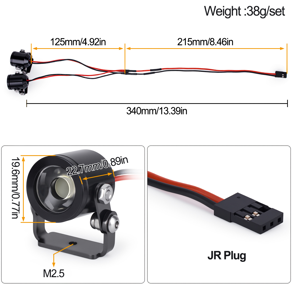 Farol de LED para Carro RC com - Rc Hobby Wire avaliação e preço
