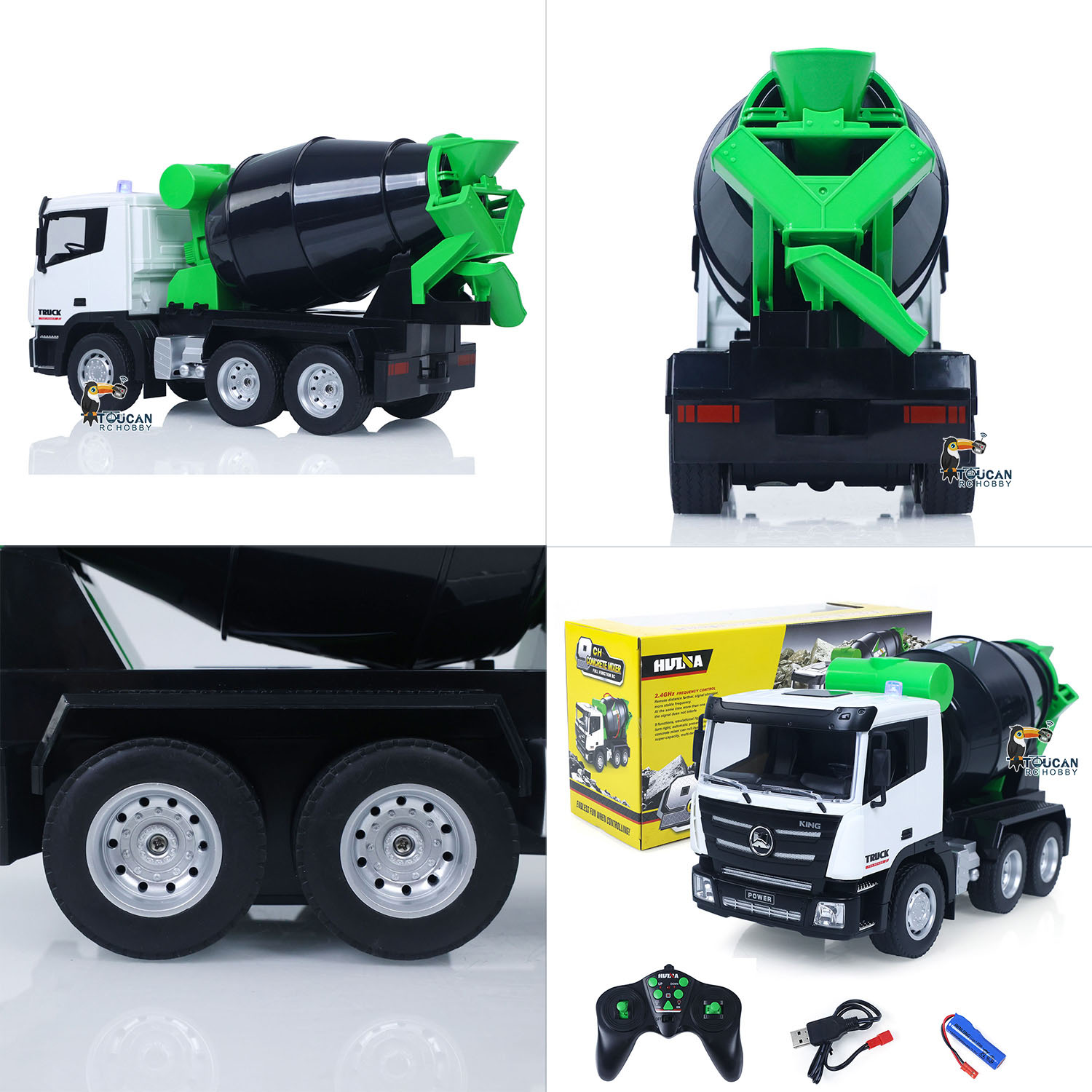 Huina Electric Mixer Truck Toy - Rc Hobby Toucan avaliação e preço