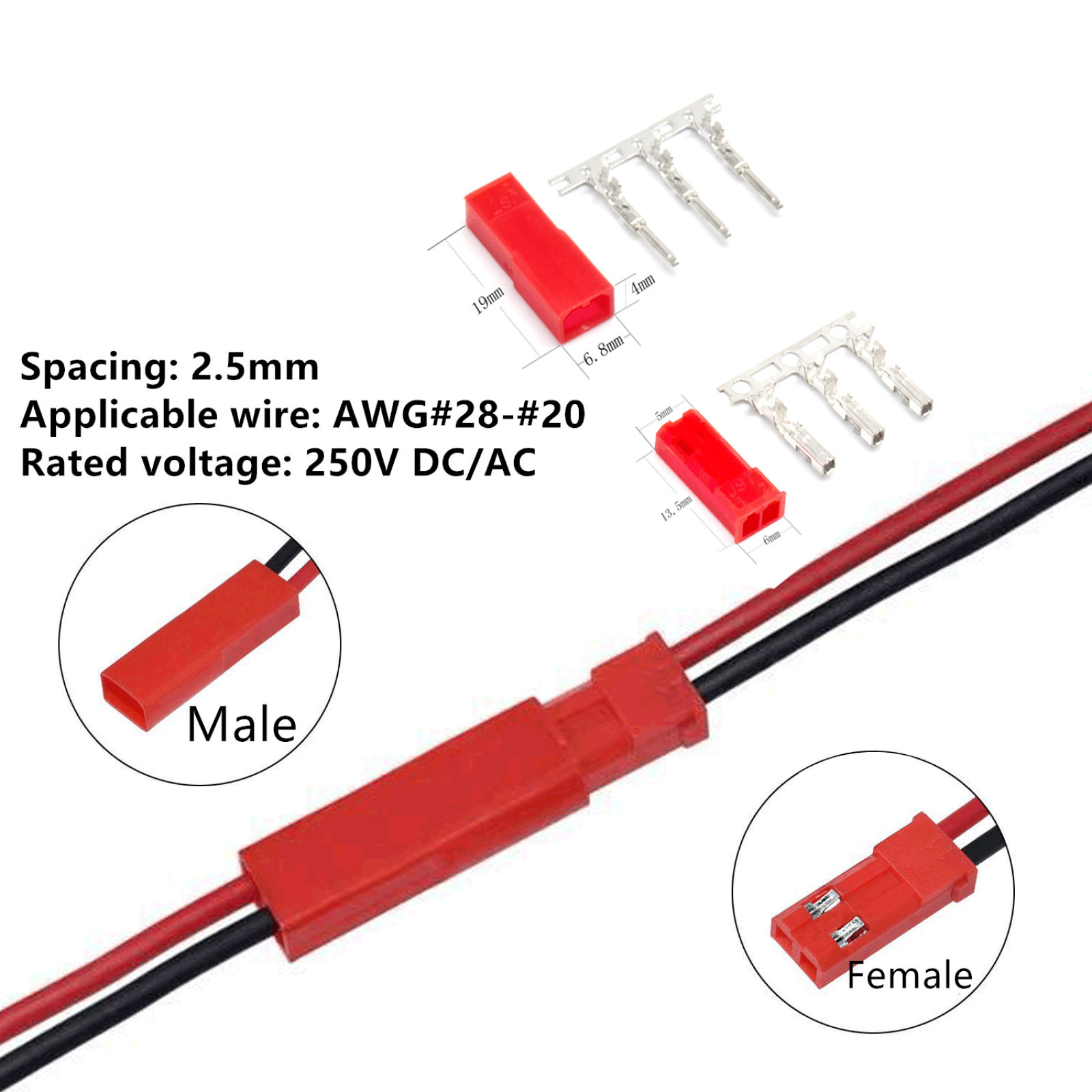 Conjunto de Conectores Servo J - Rc Hobby Wire avaliação e preço