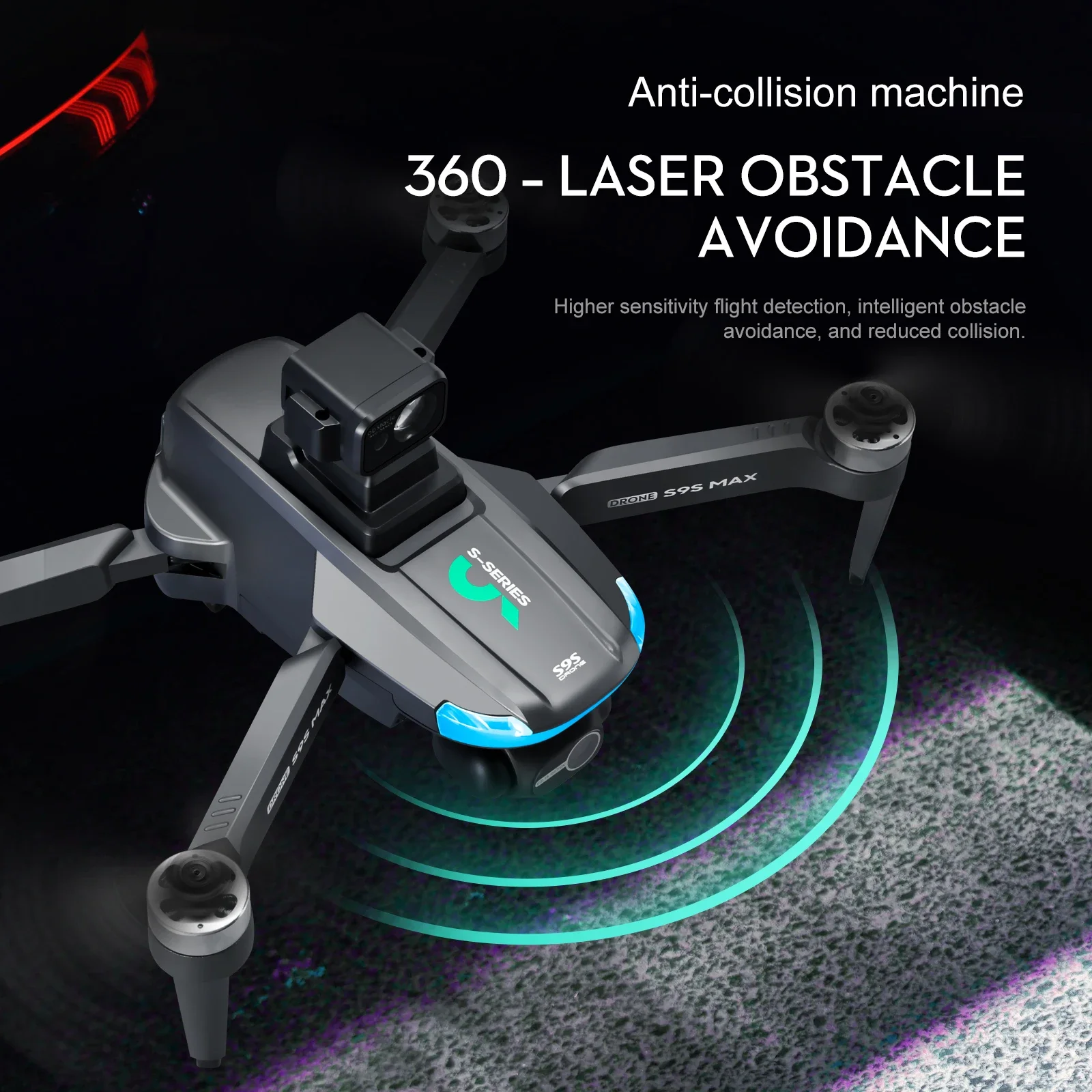 Novo s9s max mini drone 4k 2 e - Rc Hobby Wire avaliação e preço