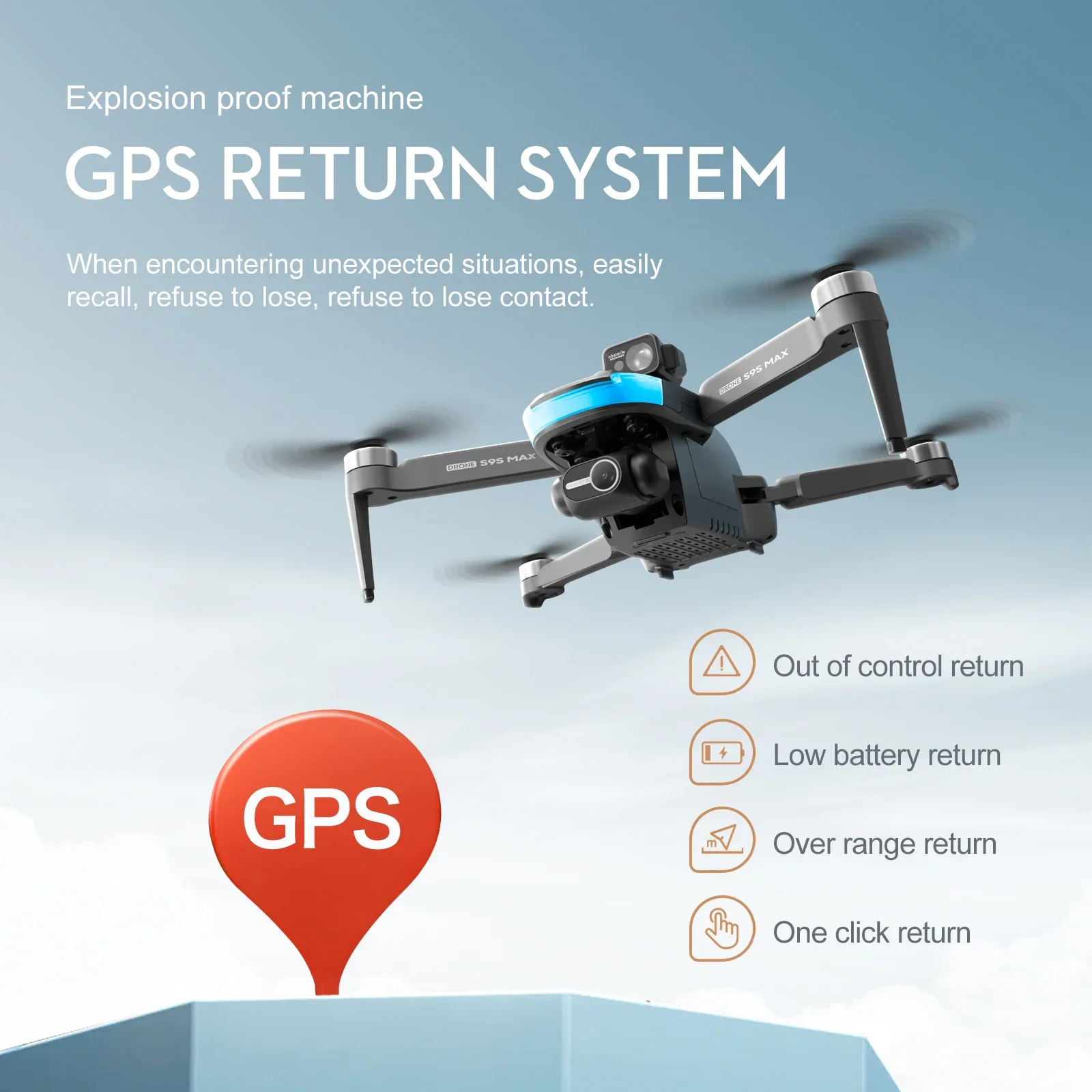 Novo s9s max mini drone 4k 2 e - Rc Hobby Wire avaliação e preço