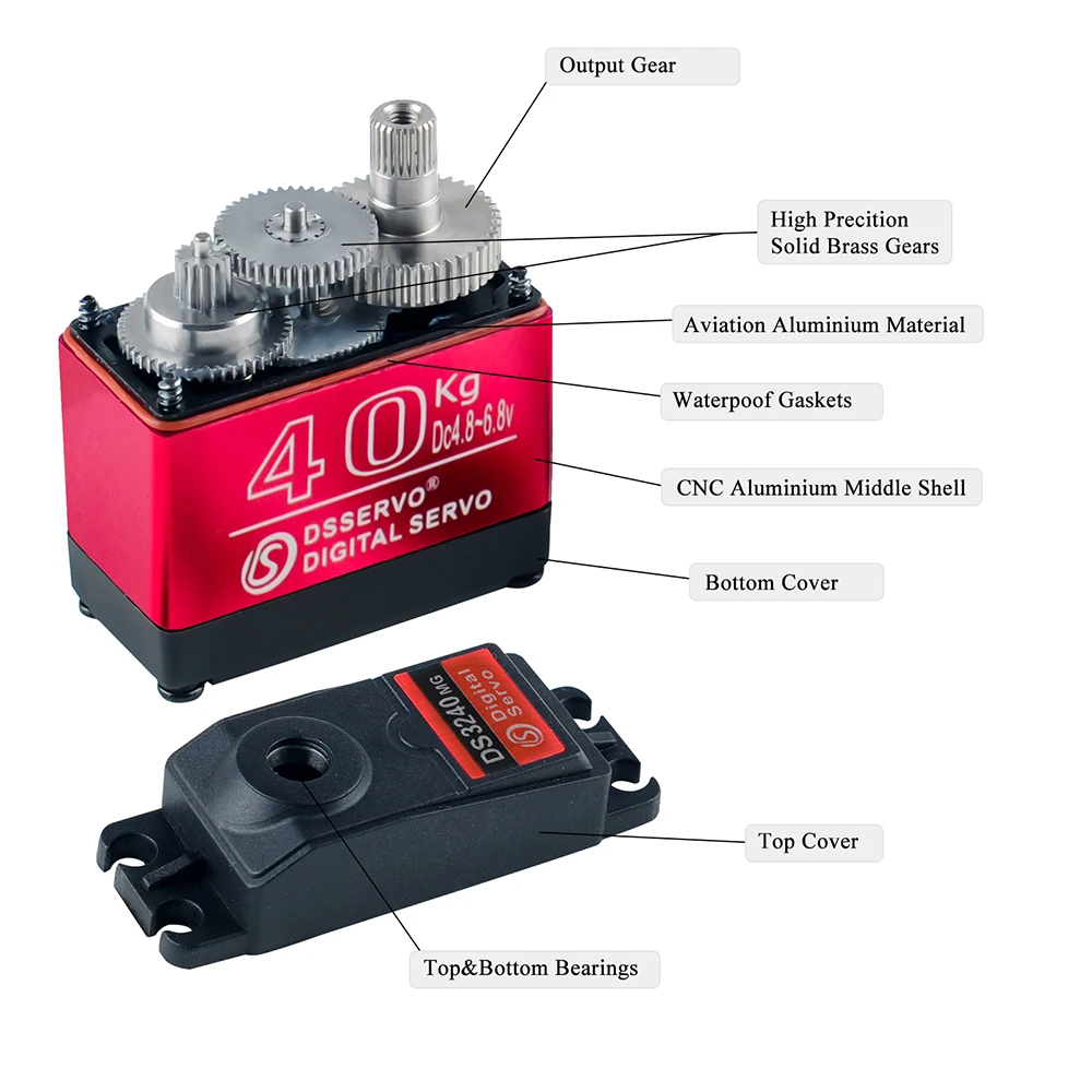 40kg dservo ds3240 grande torq - Rc Hobby Products avaliação e preço