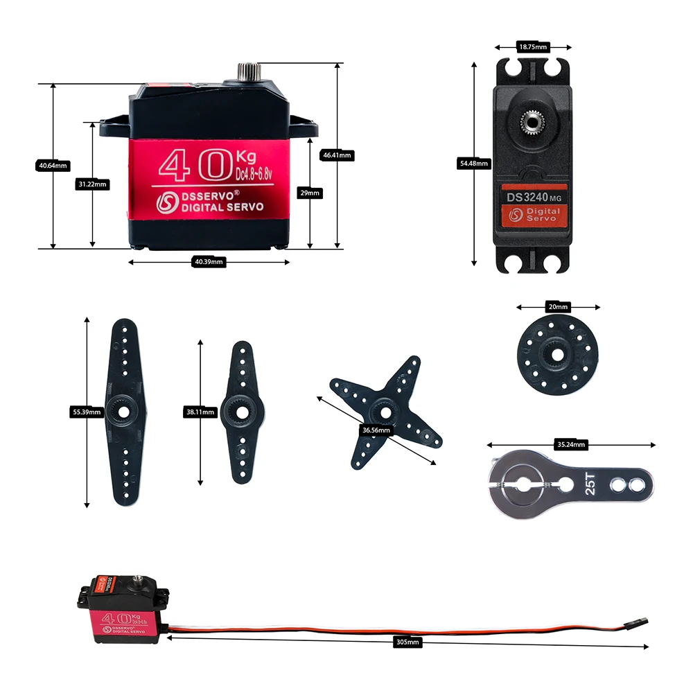 40kg dservo ds3240 grande torq - Rc Hobby Products avaliação e preço
