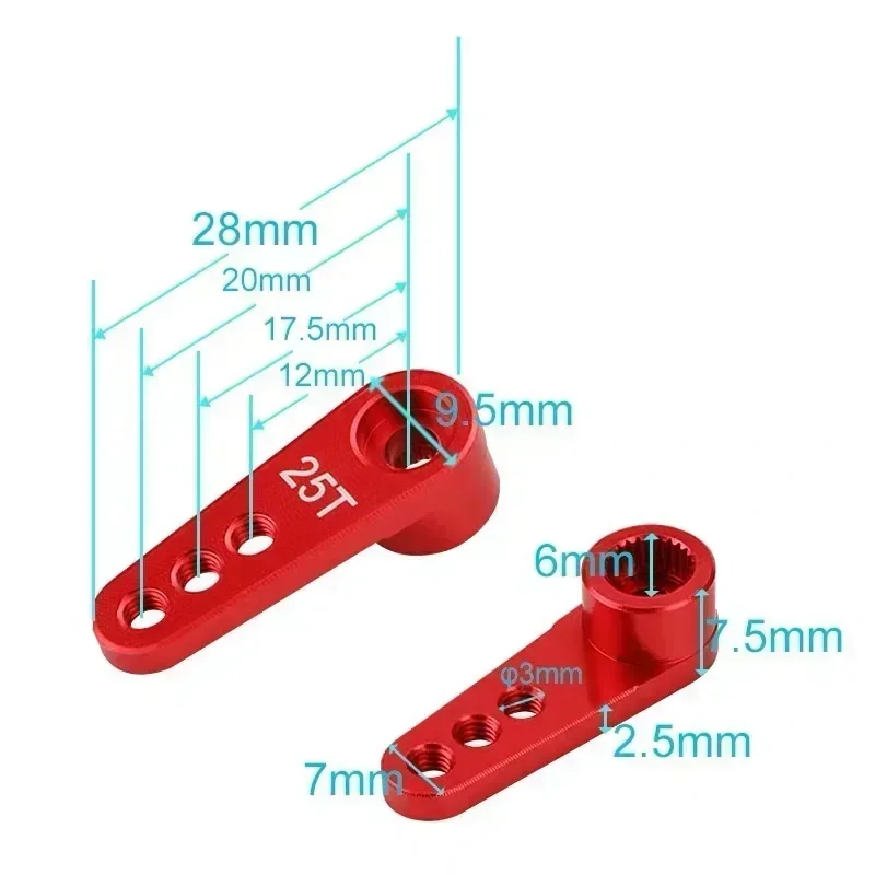 Neebrc 25t metal servo braço 3 - Rc Hobby Products avaliação e preço