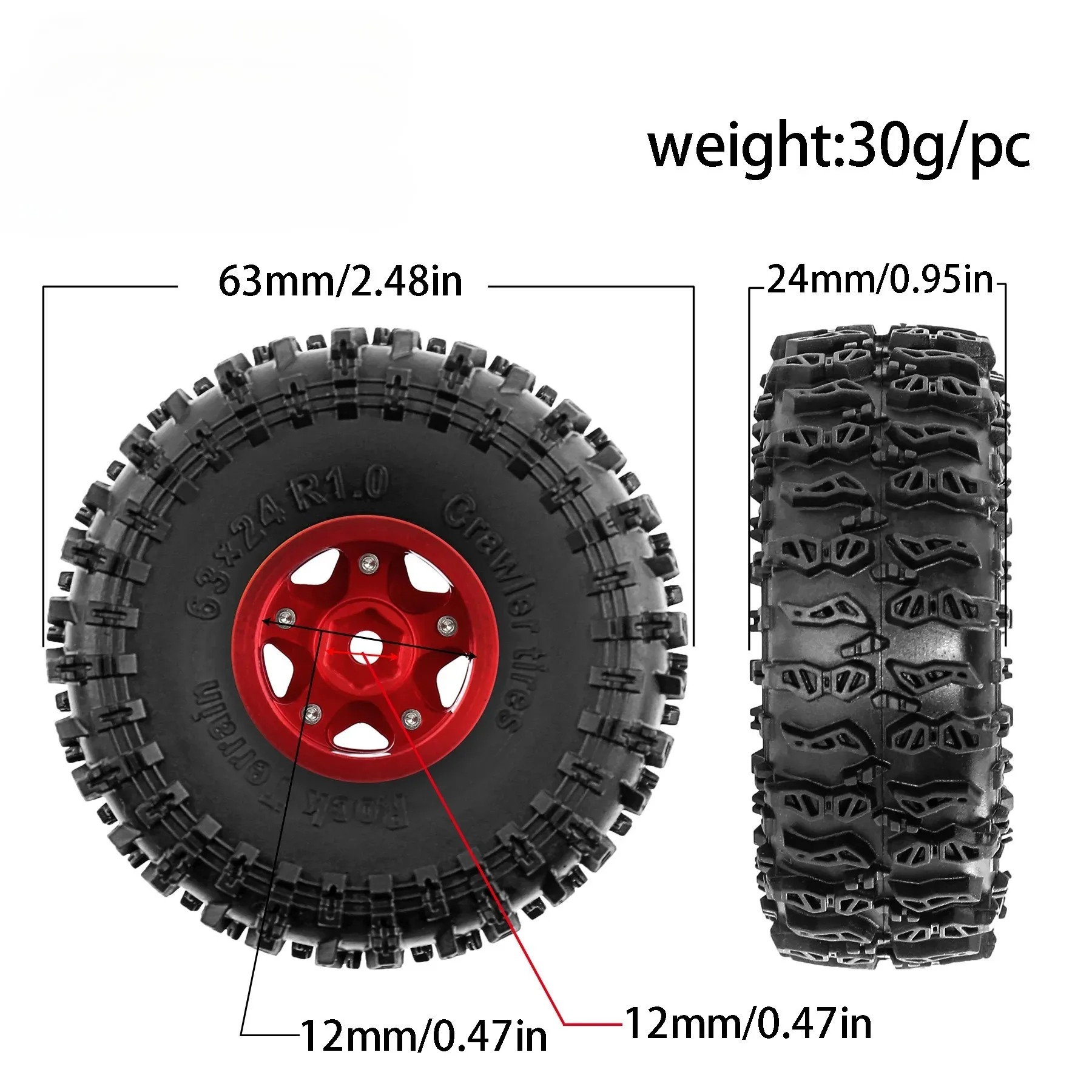XILEZQF Conjunto de Pneus de B - Wheel Rim Rc avaliação e preço