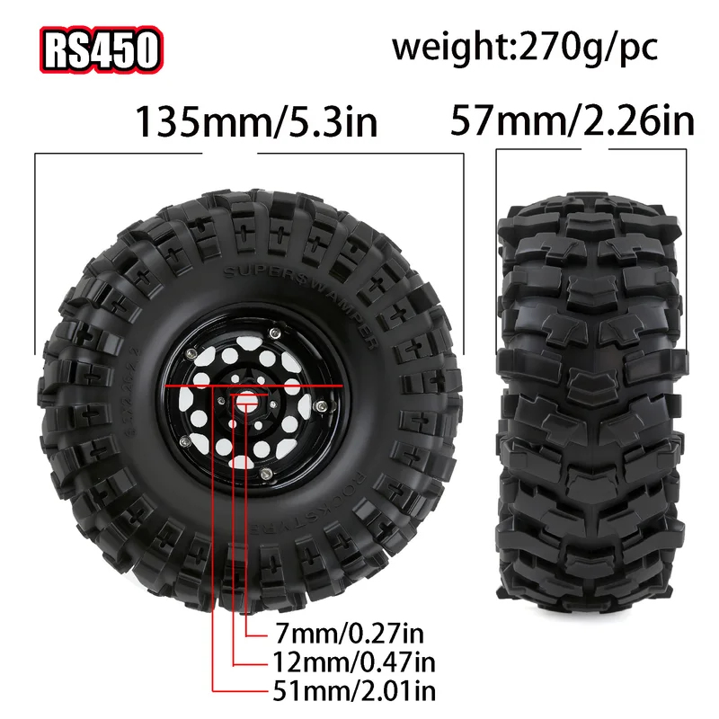 Conjunto de 4 Pneus e Rodas RC - Wheel Rim Rc avaliação e preço