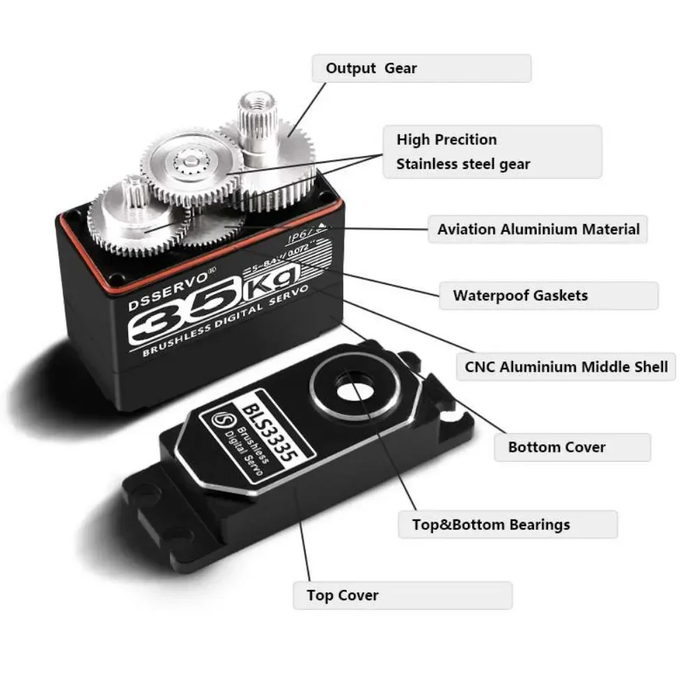35kg bls3335 servo motor digit - Rc Hobby Motors avaliação e preço