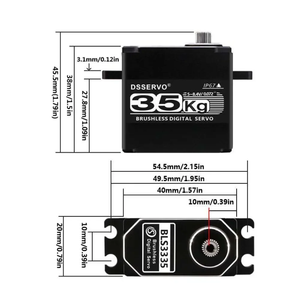 35kg bls3335 servo motor digit - Rc Hobby Motors avaliação e preço