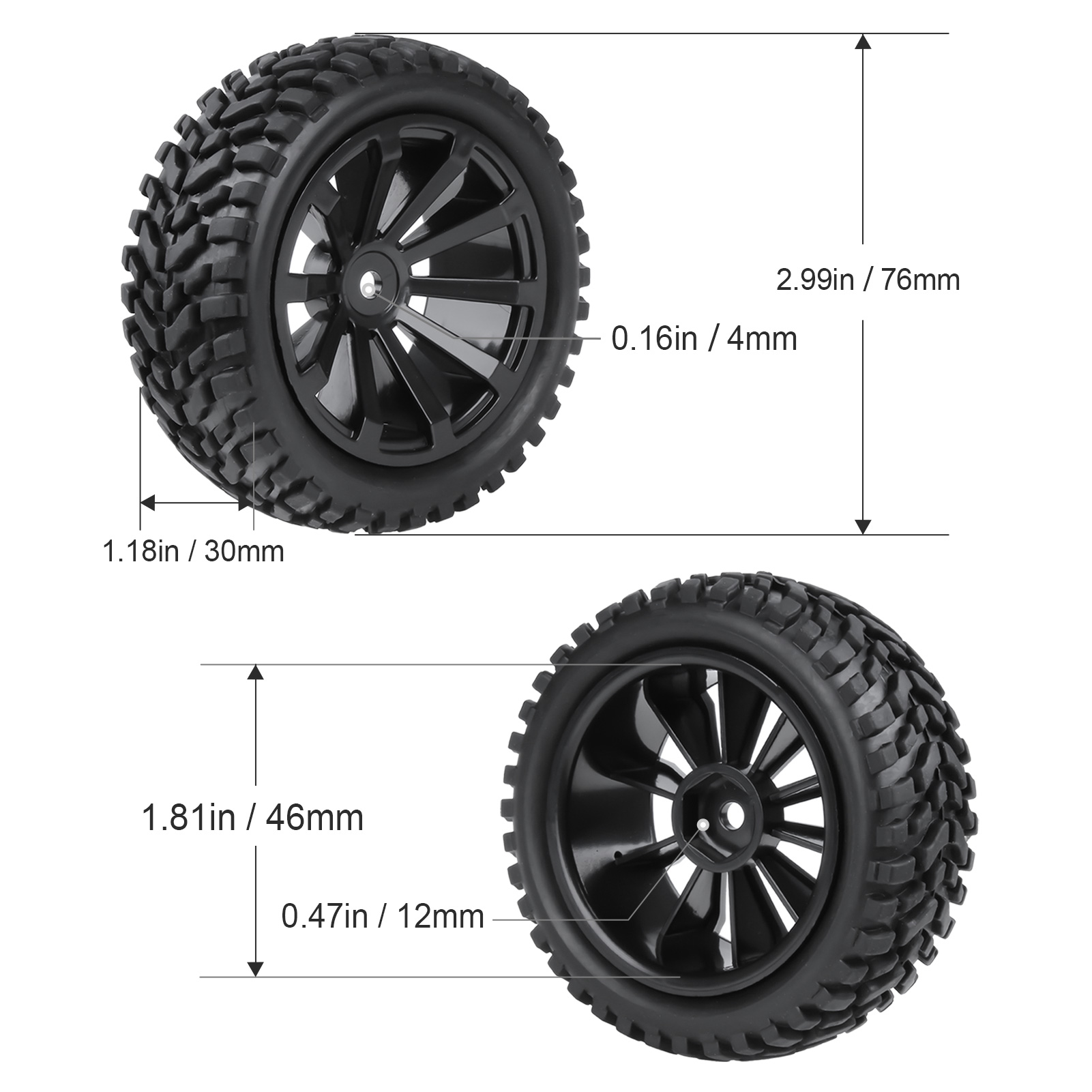 Pneus de borracha HobbyPark co - Wheel Rim Rc avaliação e preço