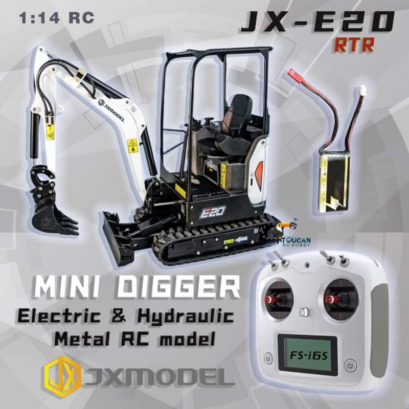 Mini Escavadeira RC RTR JX E20 - Rc Hobby Toucan avaliação e preço